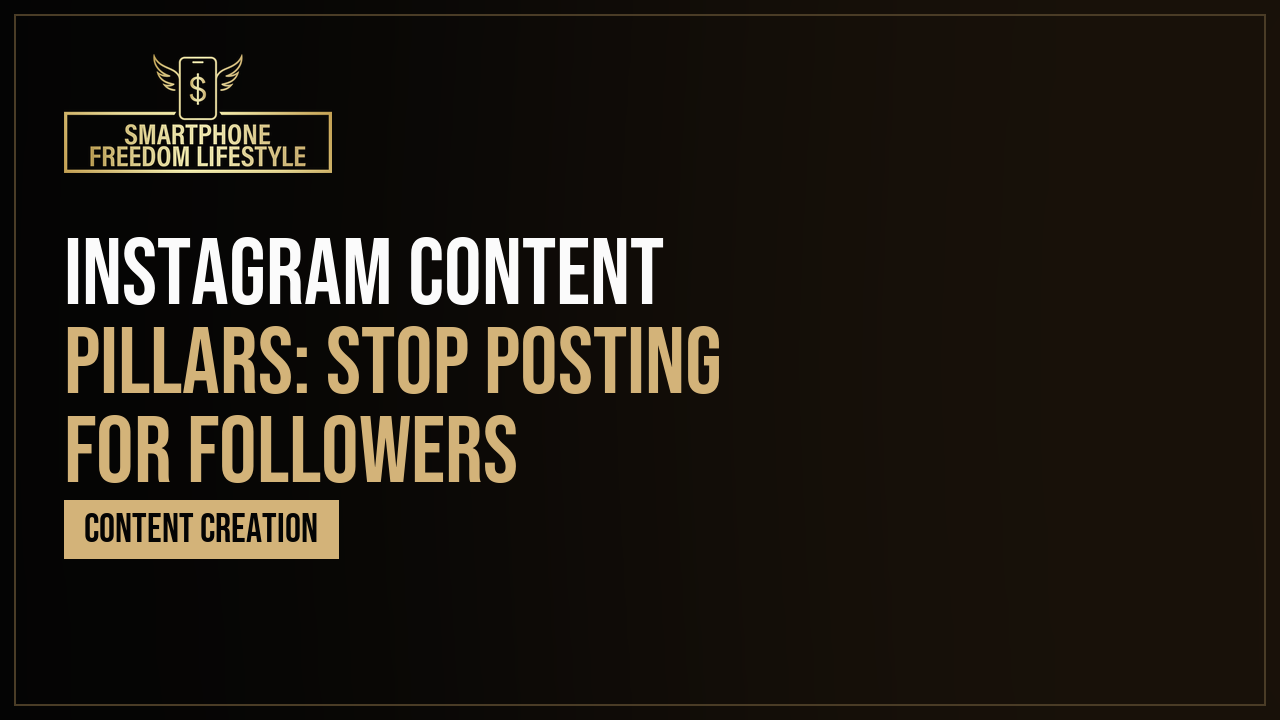 Instagram Content Pillars: Stop Posting for Followers