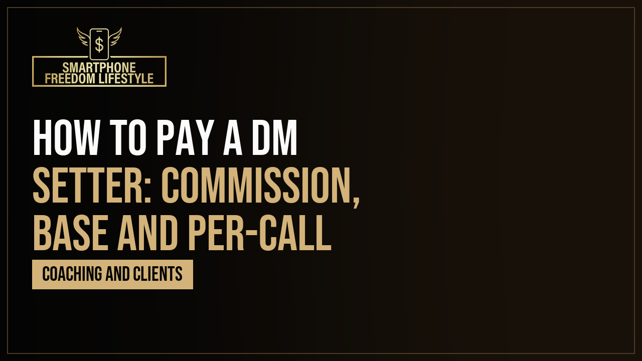 How to Pay a DM Setter: Commission, Base and Per-Call