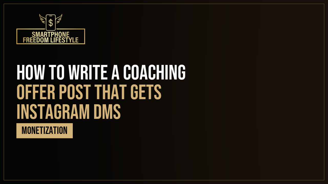 How to Write a Coaching Offer Post That Gets Instagram DMs