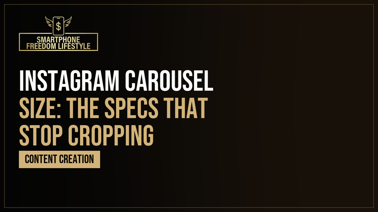 Instagram Carousel Size: The Specs That Stop Cropping