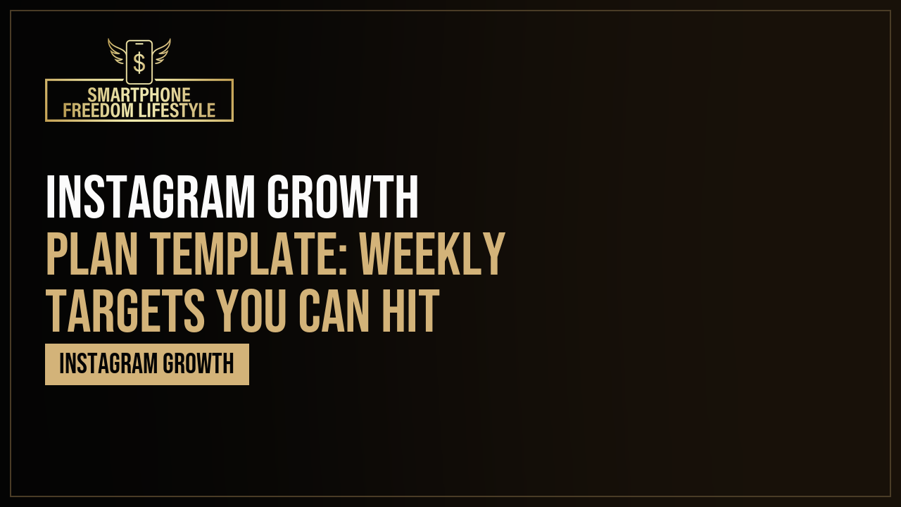 Instagram Growth Plan Template: Weekly Targets You Can Hit